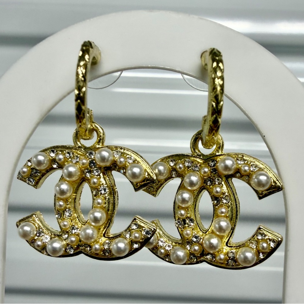 Letters on A Small Hoop Earrings